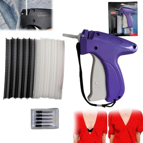 Réparateur de vêtements rapide, pistolet à couture express pour ourlets bas et coutures serrées, kit de retouche textile violet (1/5)