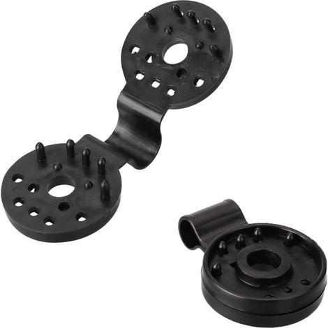 Clips Filet de Parasol Lot de 2 Pinces Plastique à Pression Fixation Rapide pour Tissu et Voile d'Ombrage Accessoires pour Tentes de Soleil et Facile à Installer