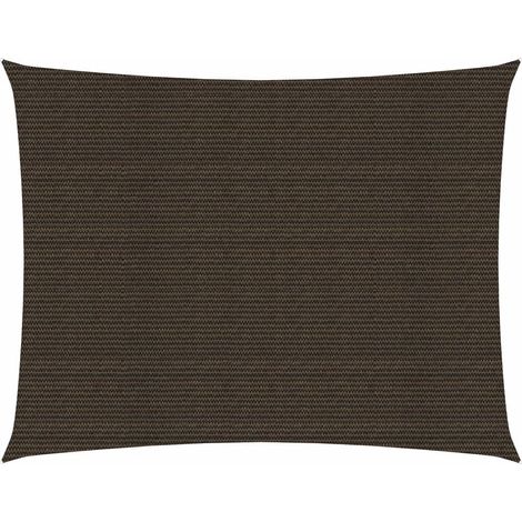 Voile d'ombrage Voile de parasol - 160 g/m² Marron 2,5x4,5 m PEHD BV895303 - BonneVie (1/5)