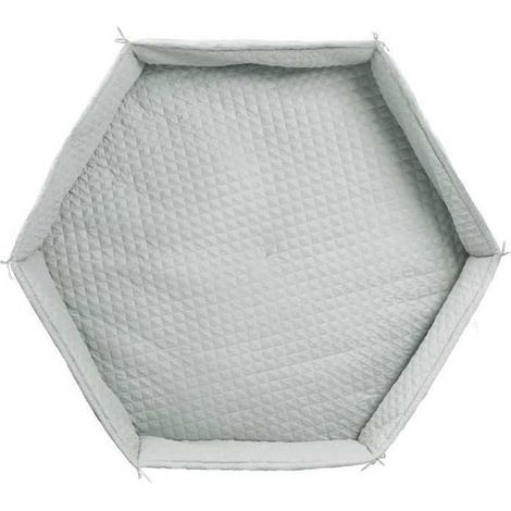 Tapis de parc bébé - ROBA - Pour parc hexagonal - Rembourré - Vert givré