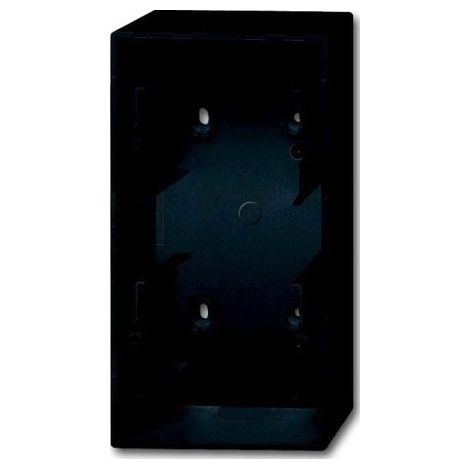 BUSCH-JAEGER 1702-885 BOÎTIER APPARENT, DOUBLE PROGRAMMES D'INTERRUPTEURS ENCASTRÉS FUTURE® LINEAR NOIR MAT