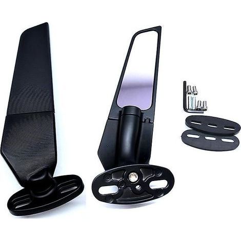 Specchietto retrovisore regolabile a 360° per moto BMW S1000RR S1000RR HP4 2009-2018, nero. (1/5)