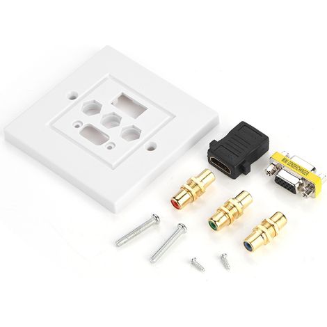 Integriertes Multimedia-Wandpanel mit HDMI-, VGA- und 3RCA-Anschlüssen – All-in-One-Audio-/Videoeingang