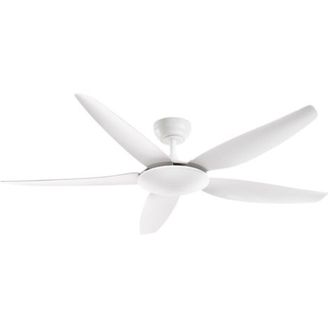 Ventilateur de Plafond sans Lumière Perenz 7200 B Blanc d. 142 cm, 5 Pales, 5 Vitesses, Moteur DC 50W, Silencieux (1/3)