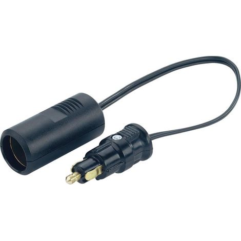 Adaptateur 12-24V allume-cigare DIN 8A – Prise large pour accessoires GPS et téléphone – Pour voiture, camion, moto, bateau, camping-car – Procar