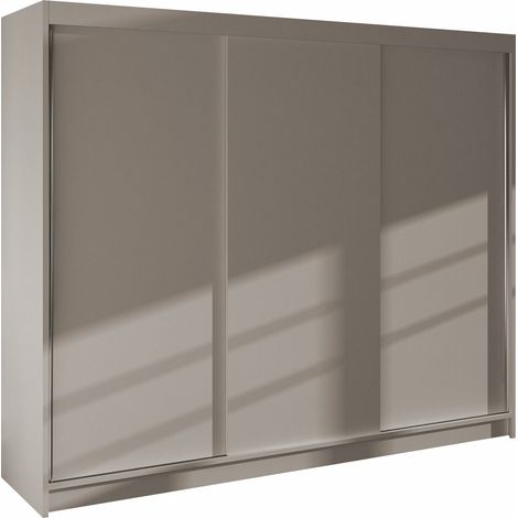 Armario Closico Durion II, Cachemira, 215x200x58cm, Puertas de armario: Correderas, Número de estantes: 9