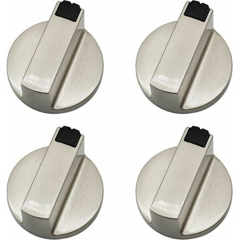 Perilla para estufa de gas - Juego de 4 perillas de control de metal de 6 mm para horno y cocina