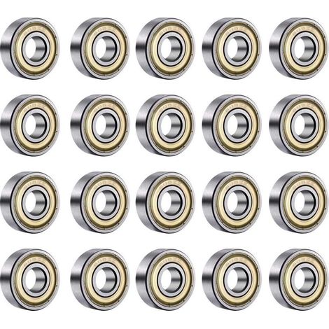 Roulements à billes 608ZZ,ABEC 7,roulements de vitesse 20PCS roulements à billes de qualité pour rouleau,planche à roulettes,longboard,planche à vagues (1/5)