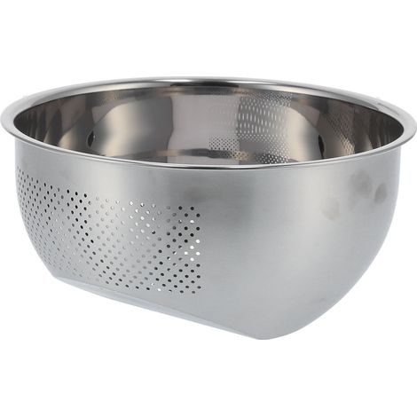 Égouttoir à riz en acier inoxydable, passoire épaisse pour légumes, panier à riz de cuisine/ménagère, L 26 cm (1/5)