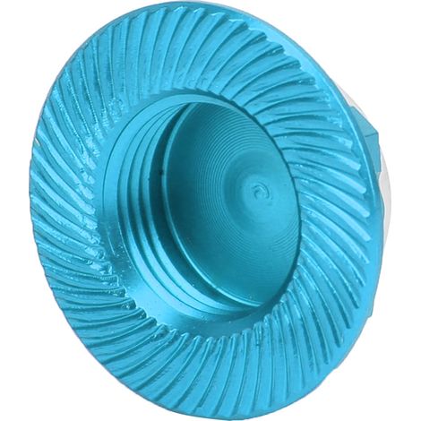 4 Écrous de Roue en Alliage d'Aluminium 17mm Anti-Poussière pour Modèles RC 1/8 (Bleu) - Lot de 4