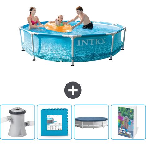 Intex Piscine Tubulaire Ronde - 305x76 cm - 5-pièces SCB124 (1/5)