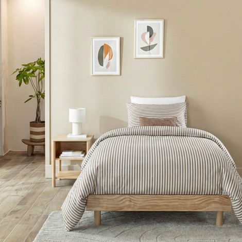 Sommier kit enfant 90x190 bois massif avec chevet naturel Terre de Nuit