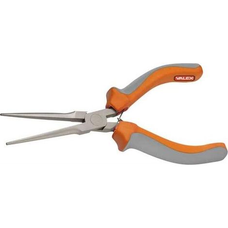 Pinza per elettronica a becchi semitondi lunghi 150 mm 1462858 VALEX (1/2)