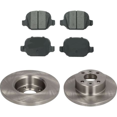 KIT FRENI POSTERIORI compatibile con FIAT PANDA (312,319) - DISCHI + PASTIGLIE OEM: FDB4464 / 15857 /SOSTITUZIONE DIRETTA/BASSA POLVERE/SILENZIOSO