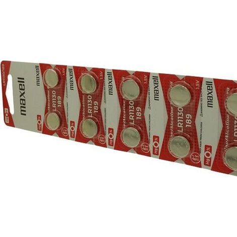 Pack de 10 piles maxell pour DURACELL D189A (1/2)