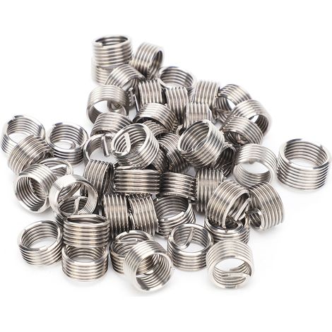 50 inserts M10x1.25 réducteurs mâle-femelle, écrous de réparation en acier inoxydable, outil de fixation pour filetage (1/5)