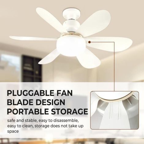 Ventilateur de plafond - - LED - 2400lm - 3 vitesses - Télécommande sans fil (1/4)