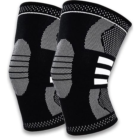 Genouillère de sport, attelle de genouillère, genouillère médicale de compression élastique respirante antidérapante, utilisée pour (1/5)