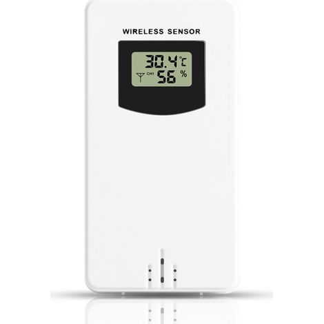 Tonysa – Wireless Outdoor Sensor for Weather Station – White Thermometer-Hygrometer – 60m Range – IPX4 Waterproof – FJ Series Accessory (1/5)