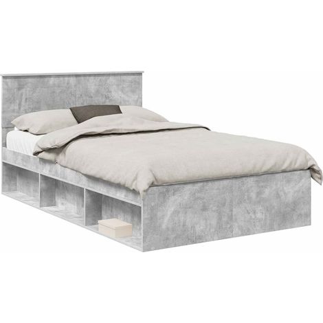 Maison Exclusive - Struttura del letto Calcestruzzo 120 x 200 cm Legno multistrato