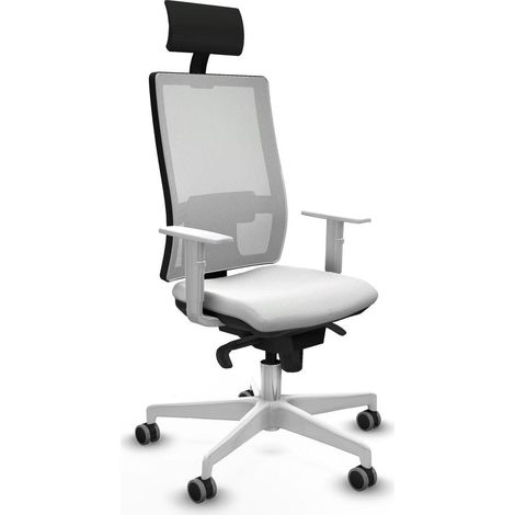Piqueras et Crespo 4B026G1 Chaise de Bureau Blanc Confort