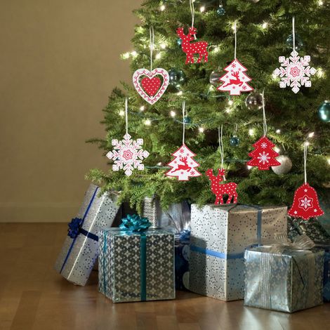 24 Ornements de Noël Élégants à Suspendre pour Sapin, Décoration Festive et Cadeau (1/5)