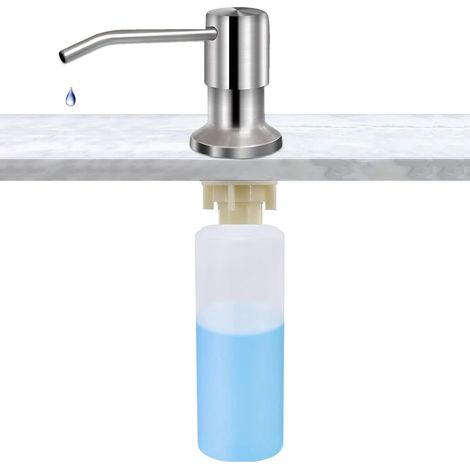 Distributeur de savon cuisine à poser flacon pompe manuelle compatible lave-vaisselle , 500 ml Style (1/5)