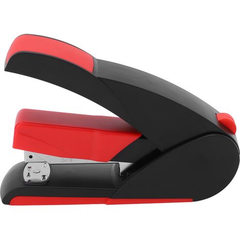 Stapler 20 Sheet Capacity 100pin Large Capacity Labor Saving Portable Stapler with Ergonomic Handle for Office Desktop5652 Black (Red) (1/5)