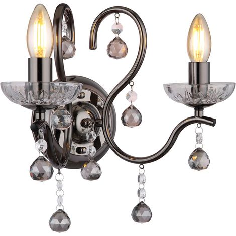 Globo - aplique de pared - CAMILA - antracita - metal - E14 -
