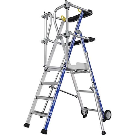 Scaletta a castello 4 gradini - Altezza max di lavoro 2.94m - 2272914
