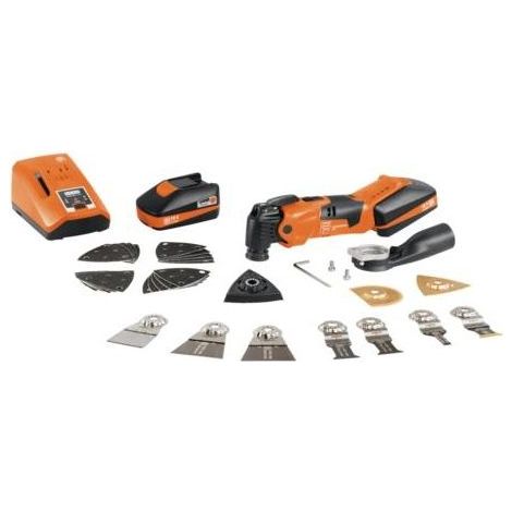 FEIN Multimaster a batteria AMM 500 Plus Top, Utensile multifunzione a batteria con oltre 30 accessori, Motore DC, Portautensile StarlockPlus, Sistema antivibrazioni (1/5)