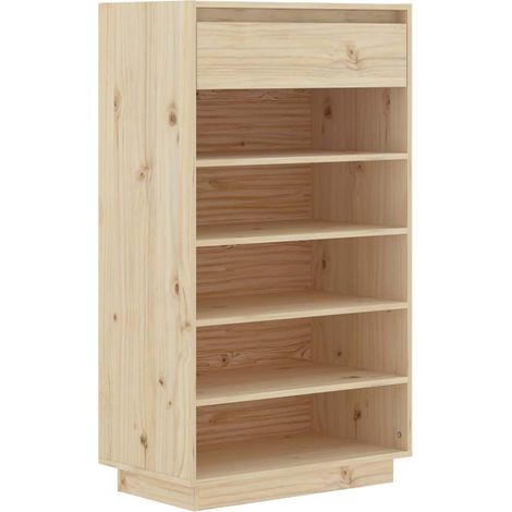 Maison Exclusive - Zapatero de madera maciza de pino 60x34x105 cm (1/5)