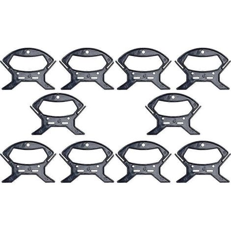 10 enrouleurs de câble pour le rangement et l'enroulement du fil-13x9.9cm-Black