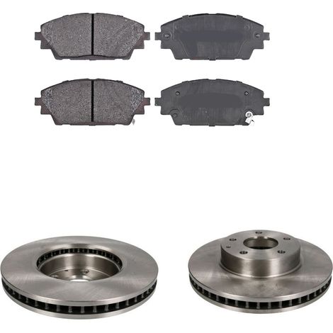 KIT FRENI ANTERIORI compatibile con MAZDA CX-3 (DK) - DISCHI + PASTIGLIE OEM: FDB4446 / 18438 /SOSTITUZIONE DIRETTA/BASSA POLVERE/SILENZIOSO
