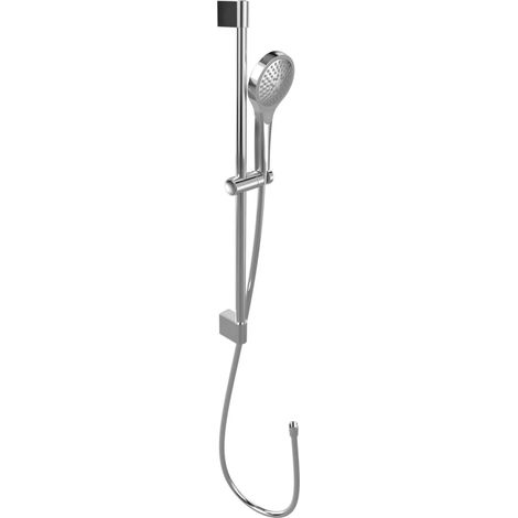 villeroy boch Villeroy & Boch Verve Showers conjunto de ducha con tres funciones, 93x63x690mm, TVS109007000, para montaje mural, cromo, TVS10900700061