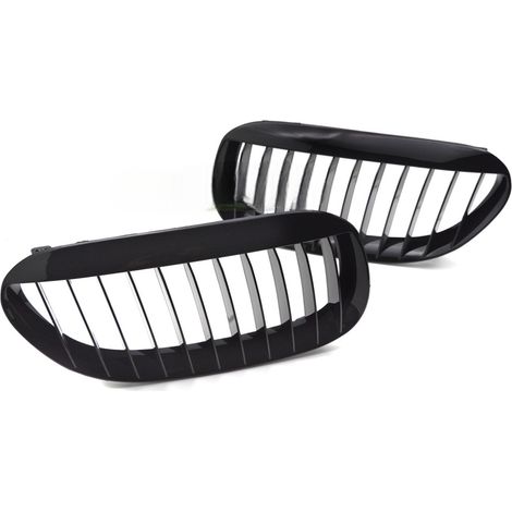 Grille de calandre avant BMW Serie 6 E63 / E64 de 2002 a 2010 Noir brillant-42673514 (1/4)