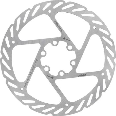 180-mm-Bremsscheibe – 1 Stück – Edelstahl – CleanSweep-System für Mountainbikes – Kompatibel mit Standard-Bremssätteln – 180 mm Durchmesser (1/2)