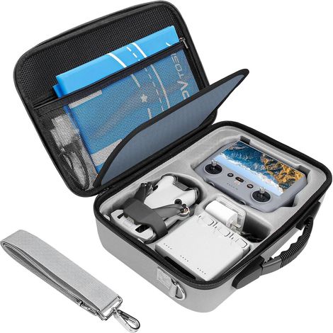 Bolsa para DJI Mini 4 Pro, estuche de viaje portátil, bolsa de transporte compacta con correa para DJI Mini 4 Pro Fly More Combo - Estuche para dron Mini 4 Pro RC 2 Almacenamiento de accesorios