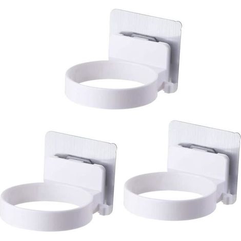 Porte-Sèche-Cheveux - Non spécifié - 3PCS - Blanc - Plastique ABS - Diamètre 8,9 cm (1/4)