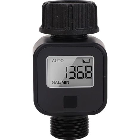 Débitmètre numérique 3/4 po, filetage femelle-mâle, étanche IPX5, pour le remplissage de réservoirs d'eau de camping-car, l'arrosage de tuyaux d'arrosage extérieurs, les arroseurs de pelouse et les pu (1/5)