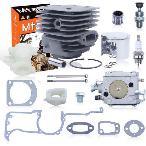 Kit cylindre-piston-carburateur Husqvarna 268 272 272XP 268XP Série 61, Cylindre grand alésage 52 mm avec piston 268 Kit de carburateur-bougie-joint 503517502 (1/5)