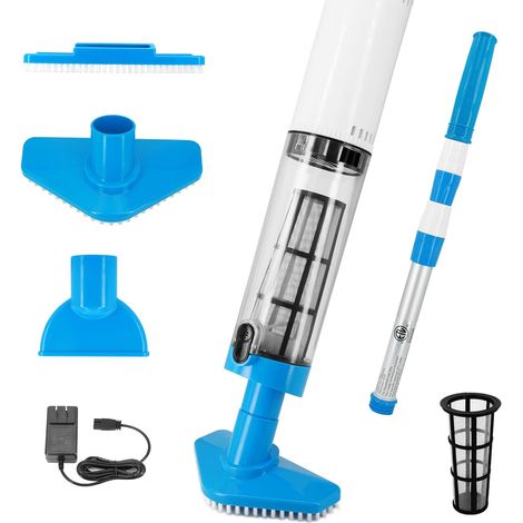 Aspirateur de piscine portatif sans fil, adapté aux piscines hors sol et enterrées ainsi qu'aux spas. (1/5)
