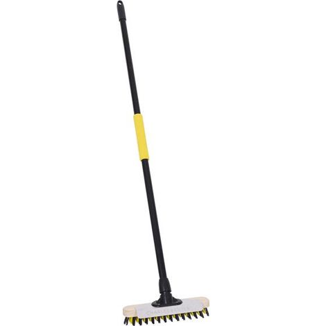 Bulldozer Deck Scrub Broom 279Mm - Stiff PET Bristles (1/4)