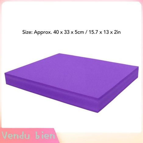 Garosa Coussin d'équilibre (Violet 40x33x5cm) Coussin équilibré Pour L'entraînement Physique Debout sport briques Violet 40x33x5cm (1/4)