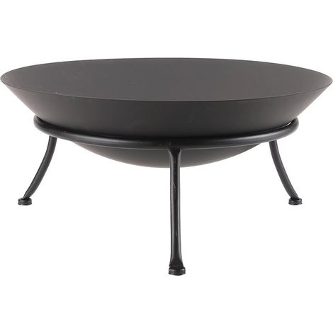 Brasero d'extérieur en métal résistant – Ø 47 cm – Support 3 pieds pour stabilité – Hauteur 14,5 cm