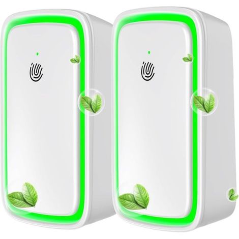 Confezione da 2 purificatori d'aria con spina e purificatore d'aria a ioni negativi, purificatore d'aria a ioni negativi per la casa, purificatore d'aria a ioni negativi (1/5)