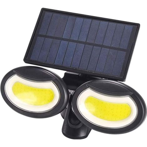Applique Solaire Extérieure, C0B Applique Murale LED Sécurité Solaire Extérieure Électrique Solaire Capteur de Mouvement Lumière - IP65 Étanche Sécurité Solaire Feuille (1/5)