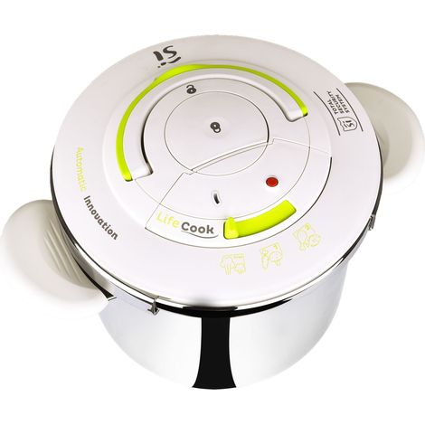 Olla a presión san-ignacio lifecook 6 litros acero inoxidable (1/4)