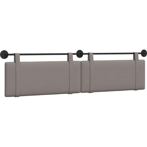 Maison Exclusive - Hängendes Kopfteil Taupe Stoff