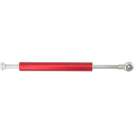 Kit moto amortisseur de direction 330mm universel aluminium stabilisateur guidon rouge (1/5)